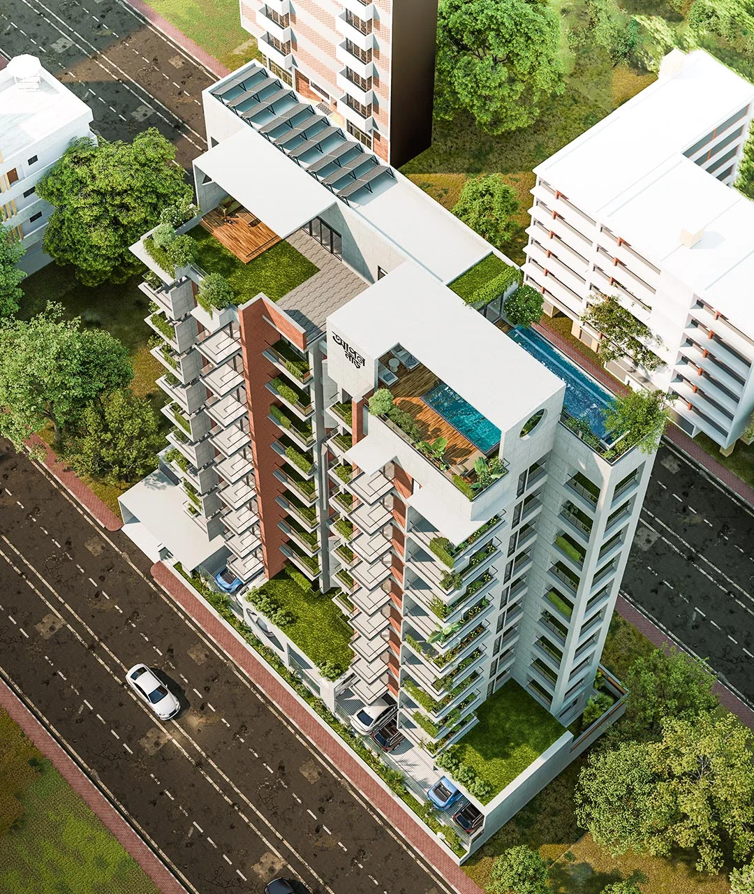 Residential architecture with contemporary design